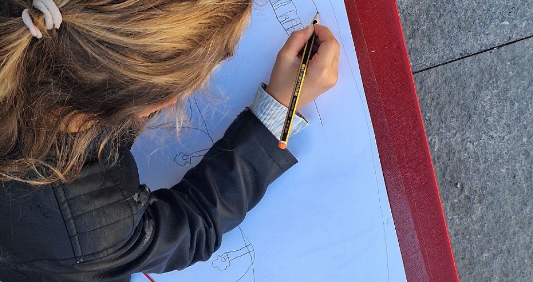 Cases amb mirada artística dels nens i nenes de 1r